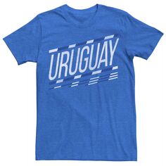Мужская футболка с логотипом в косую полоску Gonzales Uruguay Licensed Character