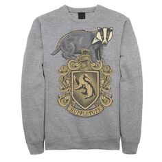 Мужской флисовый пуловер Hufflepuff House Crest Harry Potter