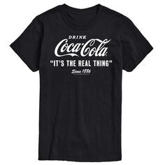 Мужская футболка с рисунком Coca-Cola It A Real Thing License, черный