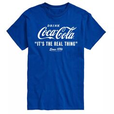 Мужская футболка с рисунком Coca-Cola It A Real Thing License, синий