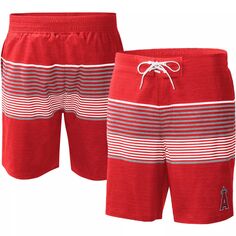 Мужские спортивные шорты Carl Banks Red Los Angeles Angels Coastline Volley Swim Shorts G-III