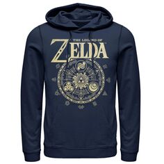 Мужская толстовка с логотипом The Legend Of Zelda Circle Emblem Licensed Character, синий