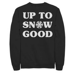 Мужской рождественский свитер Up To Snow Good Snowflake Licensed Character, черный