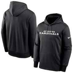 Мужской черный пуловер с капюшоном Arizona Cardinals Fan Gear Wordmark Performance Nike