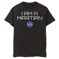 Мужская футболка NASA I Am A Martian с графическим логотипом NASA Licensed Character