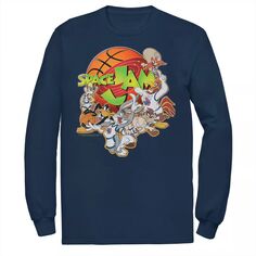 Мужская баскетбольная футболка с логотипом Looney Tunes Space Jam Group Shot Licensed Character