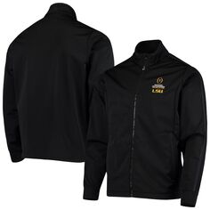 Мужская черная куртка с молнией во всю длину для гольфа LSU Tigers 2020 College Football Playoff National Championship Antigua