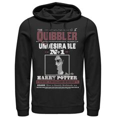 Мужской пуловер с капюшоном The Quibbler Undesirable Number 1 с рисунком Harry Potter