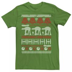 Мужская футболка-свитер Ugly Christmas Battle Of Hoth Star Wars