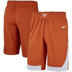 Мужские баскетбольные шорты Texas Orange Team Texas Longhorns Replica Team Nike