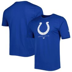 Мужская футболка с логотипом Royal Indianapolis Colts Joint Authentic Ball New Era
