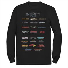 Мужская толстовка с логотипом The Infinity Saga Film Stack Marvel