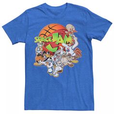 Мужская баскетбольная футболка с логотипом Looney Tunes Space Jam Group Shot Licensed Character