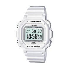 Часы Unisex Illuminator с цифровым хронографом Casio, белый