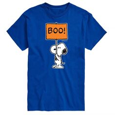 Футболка с надписью Big &amp; Tall Peanuts Snoopy Boo Licensed Character, синий