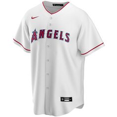 Мужская белая домашняя футболка команды Los Angeles Angels Nike