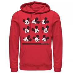 Мужская толстовка с капюшоном Disney Mickey Mouse Different Face Of Mickey Licensed Character