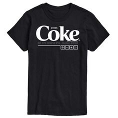 Мужская футболка Coca-Cola Drink Coke Enjoy с рисунком License, черный
