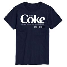 Мужская футболка Coca-Cola Drink Coke Enjoy с рисунком License, синий