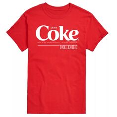Мужская футболка Coca-Cola Drink Coke Enjoy с рисунком License, красный