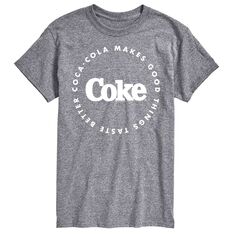 Мужская футболка с рисунком Coca-Cola Things Better License, серый
