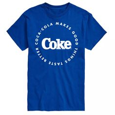 Мужская футболка с рисунком Coca-Cola Things Better License, синий