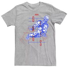 Мужская футболка с ярким плакатом и графическим рисунком Iron Man Genius Sketch Marvel