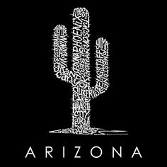 Arizona Cities — мужская бейсбольная футболка реглан с рисунком Word Art LA Pop Art