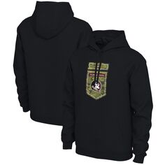 Мужской черный пуловер с капюшоном и камуфляжем для ветеранов штата Флорида Seminoles Nike