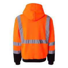 Толстовка Hi-Vis с молнией по всему виду и капюшоном Kishigo, оранжевый