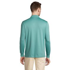 Супермягкая рубашка-поло Supima с карманами классического кроя Big &amp; Tall Lands&apos; End