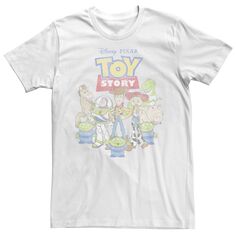 Мужская футболка с изображением групповой фотографии Disney/Pixar «История игрушек» Disney / Pixar, белый