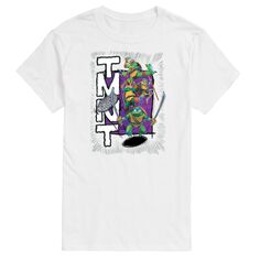 Футболка с рисунком Big &amp; Tall TMNT Mutant Mayhem Group Nickelodeon, белый