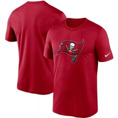 Мужская красная футболка Tampa Bay Buccaneers с логотипом Essential Legend Performance Nike