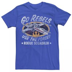 Мужская футболка с рисунком Team Rebel Rogue Squadron Star Wars