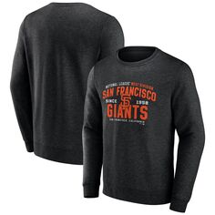 Мужской классический пуловер с принтом черного цвета San Francisco Giants Fanatics