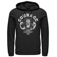 Мужская толстовка с капюшоном Cartoon Network Courage The Cowardly Dog Ghostly Pair Licensed Character