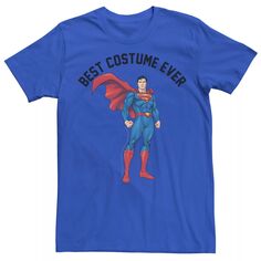 Мужская футболка с изображением Супермена из комиксов DC, лучший костюм всех времен, текстовый постер и футболка Licensed Character