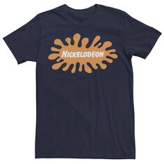 Мужская оранжевая футболка с логотипом Nickelodeon Licensed Character, синий