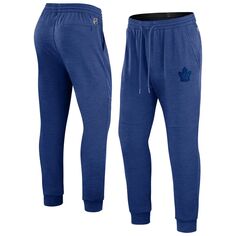 Мужские фирменные синие спортивные штаны для джоггеров Toronto Maple Leafs Authentic Pro Road Fanatics