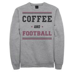 Мужской флисовый пуловер с рисунком кофе и футбола Licensed Character