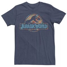 Мужская футболка с геометрическим рисунком и логотипом «Мир Юрского периода» Licensed Character