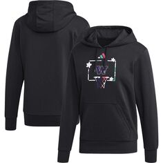 Мужской черный пуловер с капюшоном Washington Huskies Honoring Black Excellence adidas