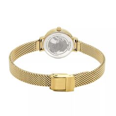 Женские золотистые часы, браслет и подвеска — 11022-334-1-GWP190 BERING