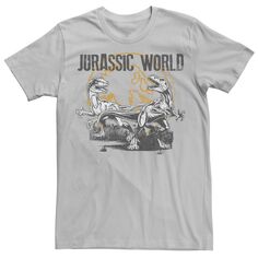 Мужская футболка Raptor Battle Tee Jurassic World, серебристый