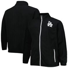 Мужская черная куртка с молнией во всю длину Los Angeles Dodgers Polar