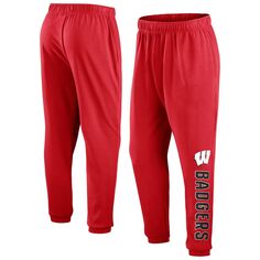 Мужские фирменные красные флисовые спортивные штаны Wisconsin Badgers Root For Home Fanatics