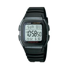 Мужские спортивные часы с цифровым хронографом и подсветкой - W96H-1BV Casio