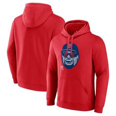 Мужской фирменный пуловер с капюшоном David Ortiz Red Boston Red Sox Big Papi Portrait Fanatics