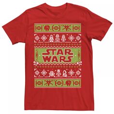 Мужская футболка-свитер с рождественским духом Star Wars